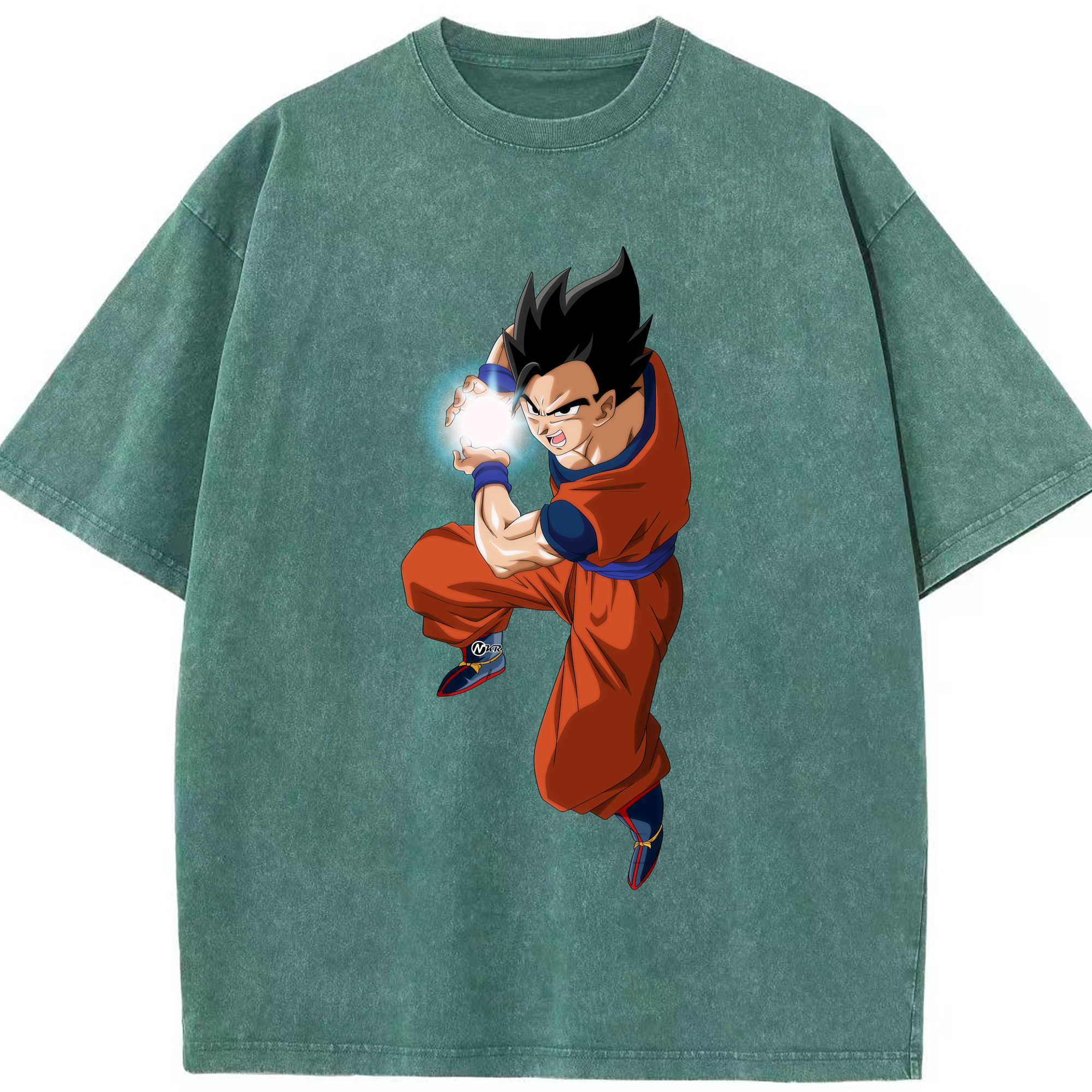 （画像用） ドラゴンボール 孫 悟飯（そんごはん）DRAGON BALL Son Gohan 綿100% ヴィンテージ風 半袖Tシャツ（フロントプリント）